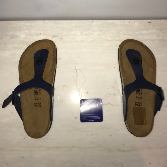 Women’s Birkenstock Gizeh Sandals New. Dark Blue - Picture 1 of 4